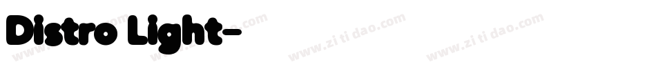 Distro Light字体转换
